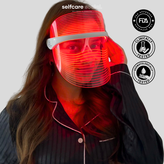 Social Skin 3-in-1 LED Light Therapy Face Mask